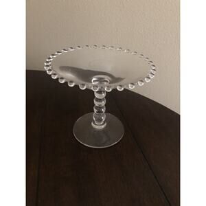 Imperial Glass Candlewick VTG Candy Dish 5” Tall VGC